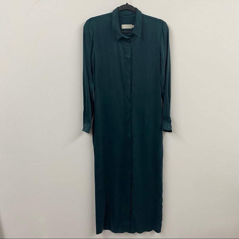 Undress Maxi Button Front Shirt Dress
